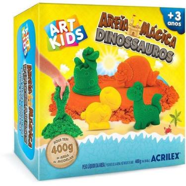 Imagem de Massa Areia Dinos 400g - ACRILEX