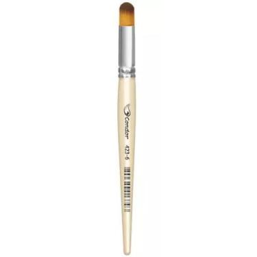 Imagem de Pincel Artístico 423-06 Condor - Filamento Sintético Konex Ocre, Cabo 