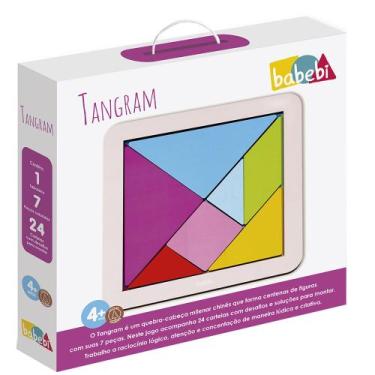 Imagem de Tangram Brinquedo Educativo em Madeira - Babebi