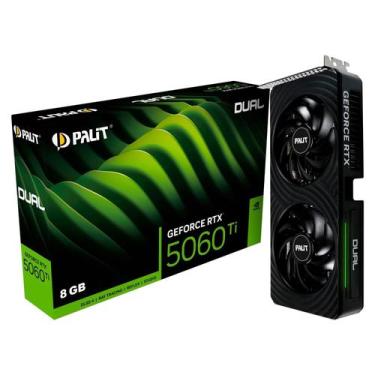 Imagem de Placa de Vídeo Palit Dual OC NVIDIA Geforce RTX-5060Ti 8GB GDDR7 - NE7