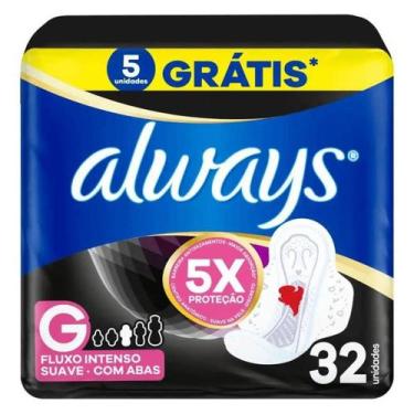 Imagem de Absorvente Always Noturno Noites Tranquilas G 32 Unidades Com Abas Sua