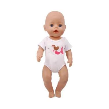 Imagem de Boneca Bebê De 43CM, Boneca Americana De 18 Polegadas, Roupa De Banho 
