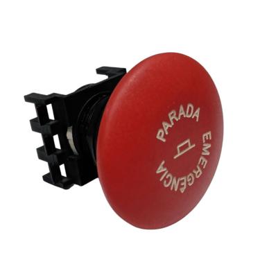 Imagem de Botão de Comando Tipo Cogumelo com Trava Cutler Hammer Bivolt Vermelho