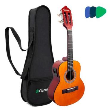 Imagem de Cavaquinho giannini start elétrico cs-14eq natural satin fosco c/ capa