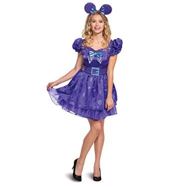 Imagem de Fantasia Disney Minnie Mouse, Potion Roxo, Luxuoso Vestido de Festa Glam e Roupa de Personagem, Violeta, Small (4-6)