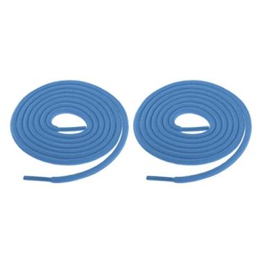 Imagem de DYNWAVE Cadarços de Cadarços de Cadarços para 1 Par de Cadarços Brancos Vermelhos para Botas Tênis de Caminhada, Azul, como descrito