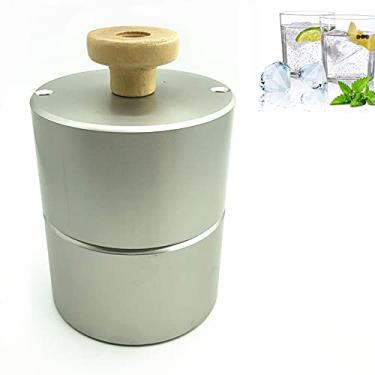 Imagem de Yajun Forma de gelo Diamond Ice Maker 70 mm de alumínio multiuso para coquetéis e bolas de gelo para todas as bebidas, pudim doces, leite, prata