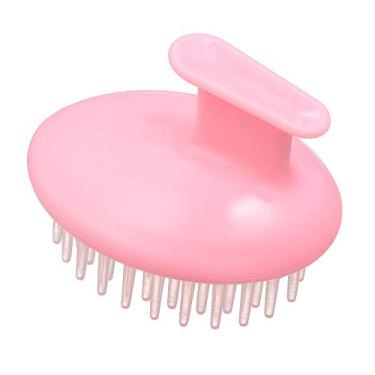Imagem de Shampoo Escova Cabeça de Silicone Shampoo Escova de Cabelo Escova de Massagem Pente de Cabelo Lavagem de Cabelo Escova de Banho de Chuveiro