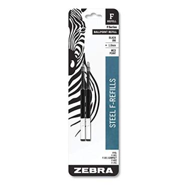 Imagem de ZEBRA Zebra, 85412, Recarga Para F-301, F-301 Ultra, F-402, 301A, Spiral Ballpoint, Med, 2/Pack, Vendido Como 3 Pacotes (6 Recargas No Total) Preto