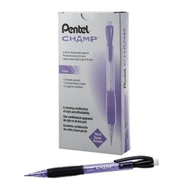 Imagem de Pentel Lapiseira Champ, (0,9 mm), barril violeta colorido, caixa com 12 (AL19V)