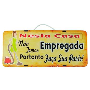 Imagem de Placa De Carro ativa Em Madeira Sem Empregada Faça Sua Parte