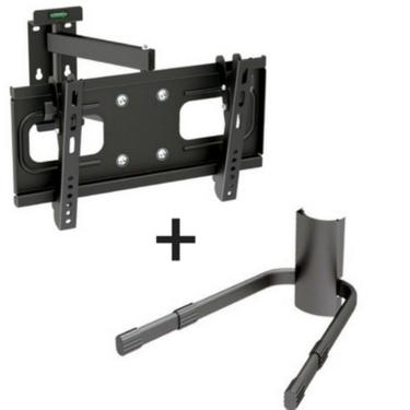 Imagem de Combo - Suporte Articulável para TV LED/LCD/Plasma 32" + Suporte Multiuso FT-DVD10 Para DVD/Cadeira de Praia/Bicicleta - Fixatek 