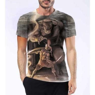 Imagem de Camiseta Camisa Minotauro Mitologia Grega Touro Homem Hd 3 - Estilo Kr