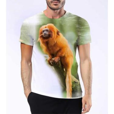 Imagem de Camisa Camiseta Mico Leão Dourado Primata Mata Atlântica 5 - Estilo Kr