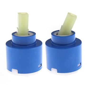 Imagem de SING F LTD 2X Cartucho de disco de cerâmica 35 mm/40 mm Plástico Bacia de chuveiro Alavanca misturadora torneira de banheiro Acessórios de reposição de cuba de banheiro, 40 mm