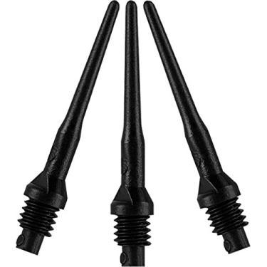 Imagem de Acessório de dardos Viper Dart: Tufflex II 2BA Thread Soft Tip Pontos de dardo, preto, pacote com 100