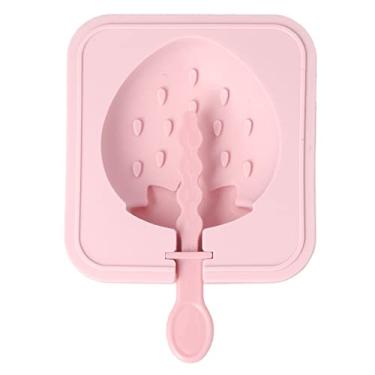 Imagem de Moldes de sorvete, estanqueidade forte, moldes de picolé de cores DIY para escritório morango