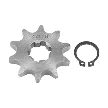 Imagem de F FIERCE CYCLE 428 Corrente 10T 17mm Roda dentada do motor dianteiro da motocicleta tom de titânio para ATV Dirt Bike