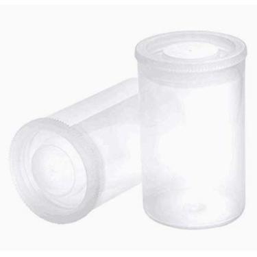 Imagem de 20 potes de filme plástico transparente com tampas, recipientes de carretel de câmera vazios calibre de 35 mm, armazenamento de pequenos itens pessoais e domésticos, pílulas, filme, chaves, moedas, contas de arte e mais recipientes de armazenamento