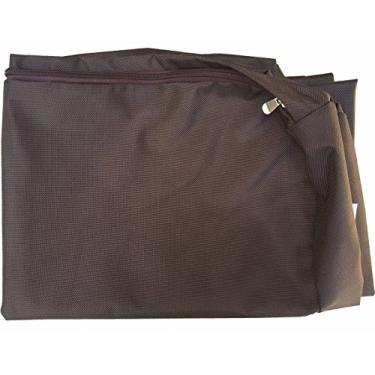 Imagem de Dogbed4less capa de edredom grande 1680 balístico para cães de serviço pesado para cama de animal de estimação com zíper externo - apenas capa de reposição, 104,14 x 68,58 x 10,16 cm, marrom selado