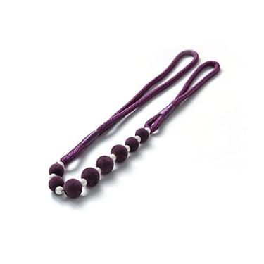 Imagem de Laços de cortina de contas de veludo simples Sem perfuração sem instalação prendedores de cortina de cortina, T11,2 PCS