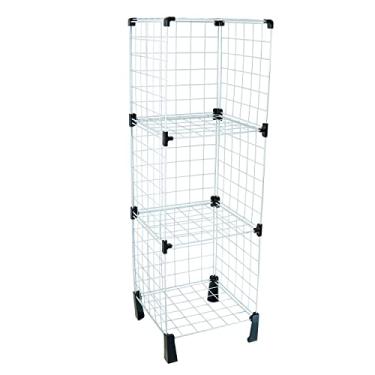 Imagem de Balcão Arara Organizador Multiuso Branco 100x30x30cm c/Pés