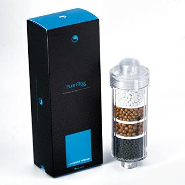 Imagem de Pure Filter Filtro universal de estágios para chuveiro, purificador de água para banheiro, remove cloro e flúor, filtro de chuveiro