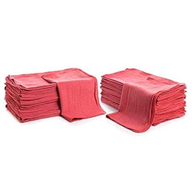 Imagem de Simpli-Magic 79101 Shop Towels, 35,5 x 30,5 cm, pacote com 50, algodão, vermelho
