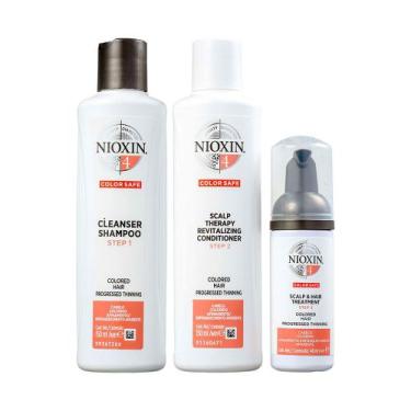 Imagem de Nioxin System 4 Kit Shampoo 150ml + Condicionador 150ml + Treatment 40