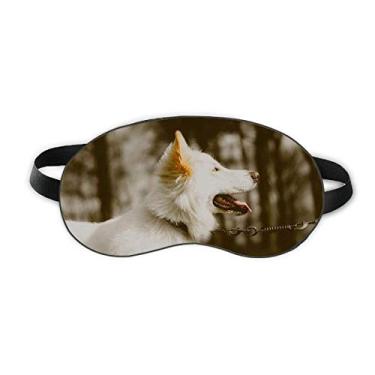 Imagem de White Dog Pet Animal Photo Sleep Eye Shield Soft Night Vlindfold Shade Cover