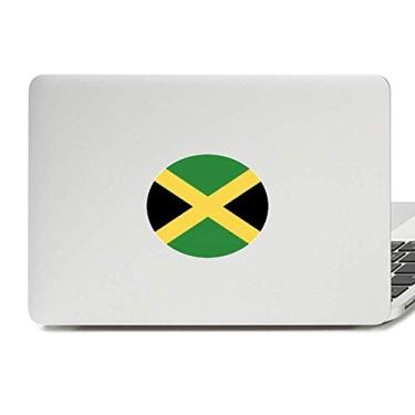 Imagem de Adesivo de notebook com emblema da bandeira nacional da Jamaica na América do Norte