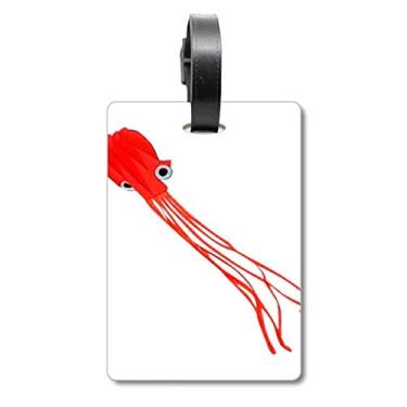 Imagem de Bolsa de viagem tradicional chinesa com estampa de polvo de pipa etiqueta para cartão de bagagem