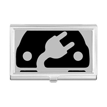 Imagem de Plus Minus Sign Energy Veículos Protect Environment Porta-cartão de visita Carteira de bolso