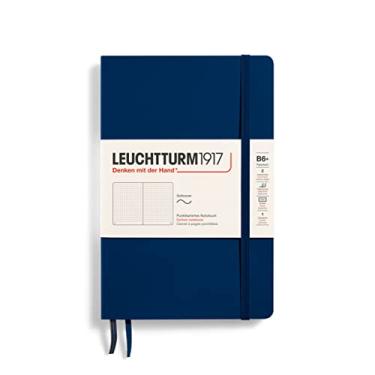 Imagem de LEUCHTTURM1917 - Caderno de capa mole B6+ pontilhado (azul marinho) - 123 páginas numeradas