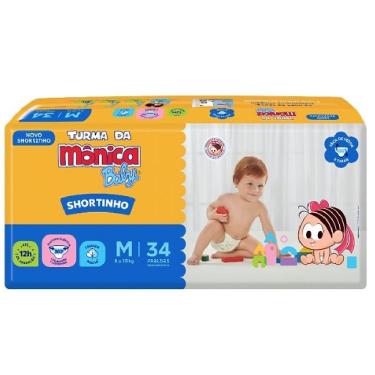 Imagem de Fralda Turma Da Monica Baby Shortinho M Com 34 Jumbo