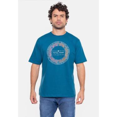 Imagem de Camiseta Fatal Estampada Optic Azul Tempestade