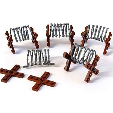 Imagem de Minifiguras Trendyz - Fen de Arame Farpado de Defesa de Guerra Militar