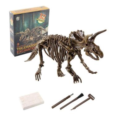 Imagem de Brinquedos luminosos escavados mão do dinossauro e esqueletos arqueológicos