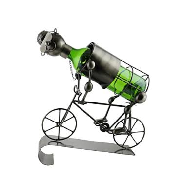 Imagem de WINE BODIES Suporte de garrafa de vinho de metal Bicycle Rider