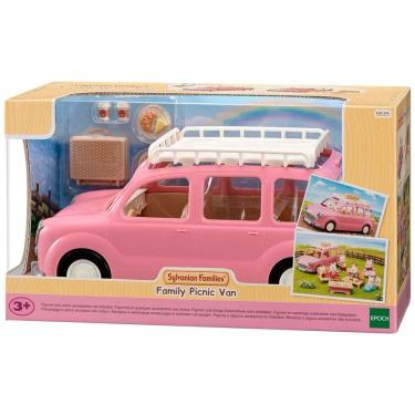 Imagem de Carro Roda Livre - Sylvanian Families - Van Piquenique em Família - Epoch Magia