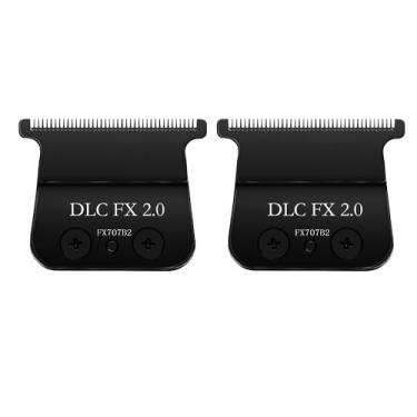 Imagem de 2 peças de lâminas de reposição compatíveis com os aparadores BaBylissPRO FX787 e FX726, FX707Z DLC 2.0, compatíveis com lâminas de aparador BaByliss Barberology, preto