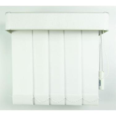 Imagem de Persiana Vertical Em Tecido Blackout Com Bando Crisdan Largura 1,00 X 1,40 Altura Branco