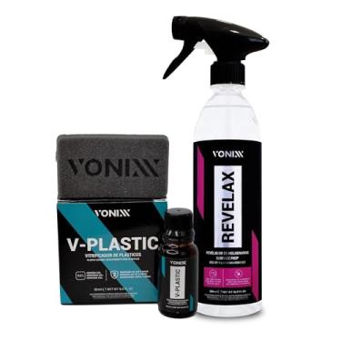 Imagem de Kit Revelax 500ml Vonixx + V-Plastic 20ml Vonixx. Kit para vitrificação para plásticos automotivos