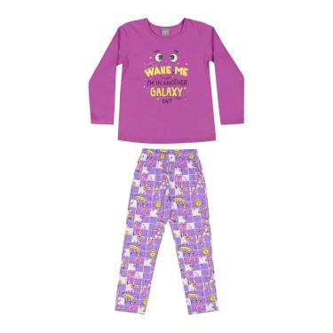Imagem de Pijama Estampado Menina Quimby Roxo  menina
