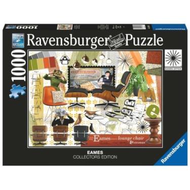 Imagem de Ravensburger Puzzle 2D 1000 elementów: Eames Design Classics Krzesło salonowe, Stary design