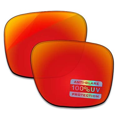 Imagem de Bowyer Lentes de reposição polarizadas para óculos de sol Oakley TwoFace OO9189 - Espelho vermelho fogo