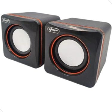 Imagem de Caixa de Som MIni Alto-Falante Knup para PCs e Notebook KP-600, Preto Magik Variedades