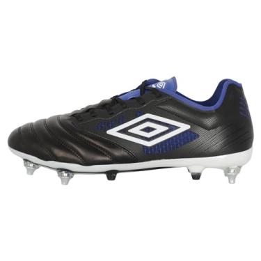Imagem de Umbro Chuteira de futebol masculina Tocco 4 Pro Sg, Preto/branco/azul, 45