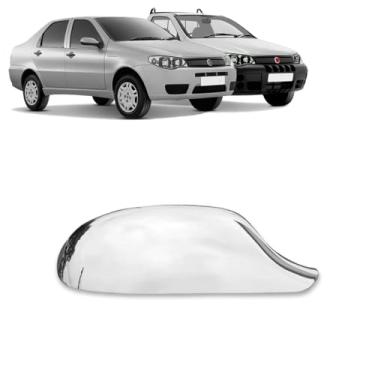Imagem de Aplique Cromado para Retrovisor Palio Siena G3 G4 2004 2005 2006 2007 2008 2009 2010 2011 Strada 2004 2005 2006 2007 2008 2009 2010 2011