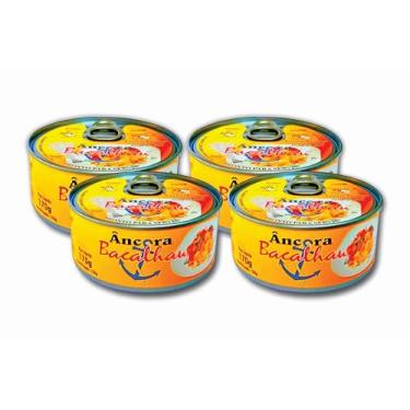Imagem de 4 Latas de Bacalhau 170g Âncora - Dessalgado Pronto Para Servir!
